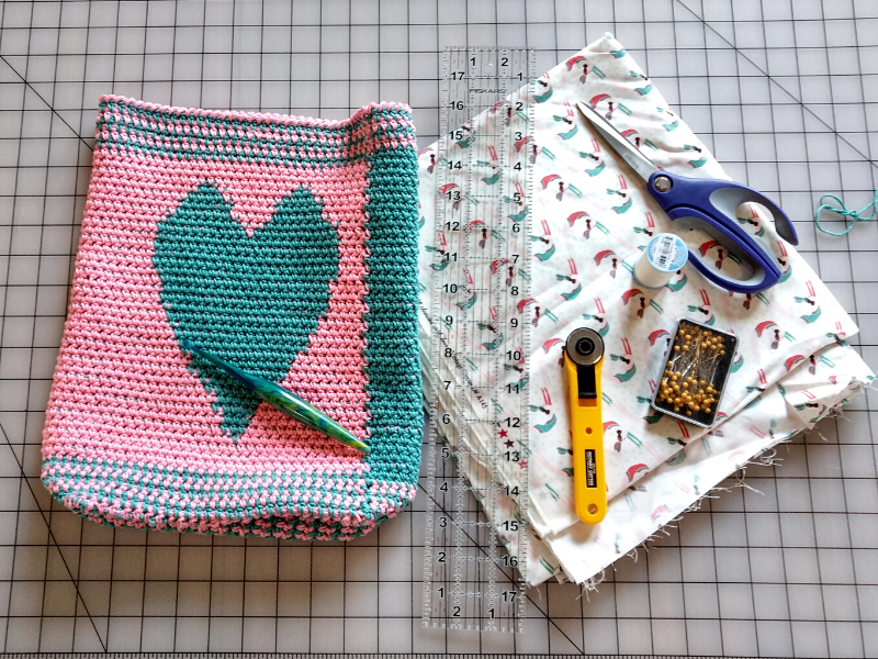 Lining A Crochet Tote Tutorial Bliss This By Amber